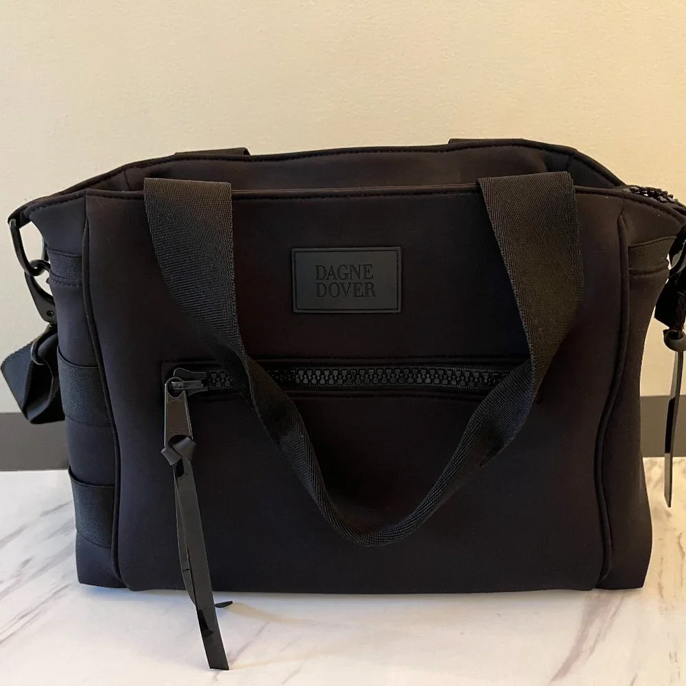 Dagne Dover Black Baby Bag Tote